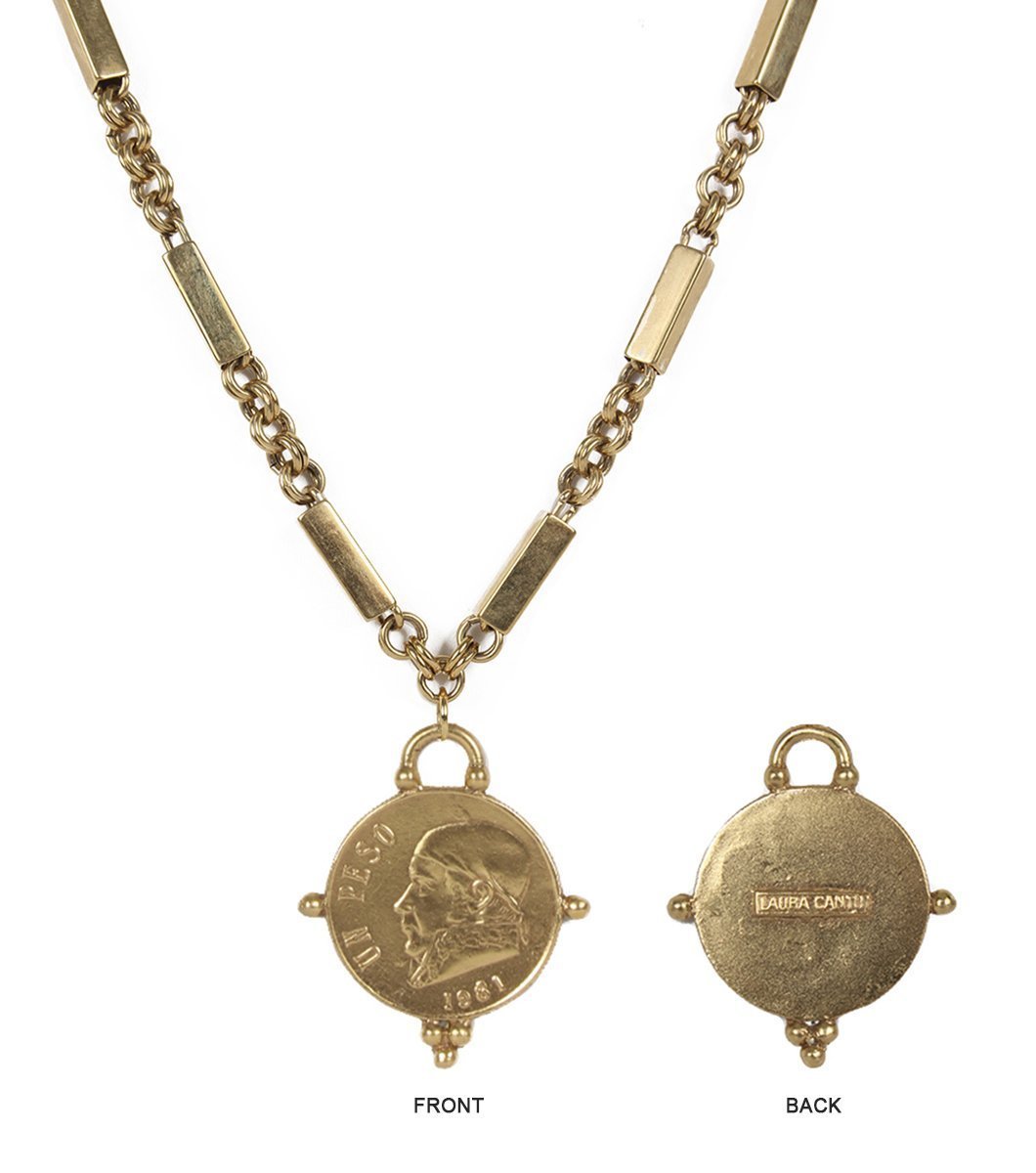 Lena Coin Necklace - LAURA CANTU JEWELRY US