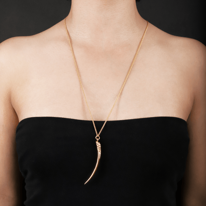 Long Horn Necklace - LAURA CANTU JEWELRY US