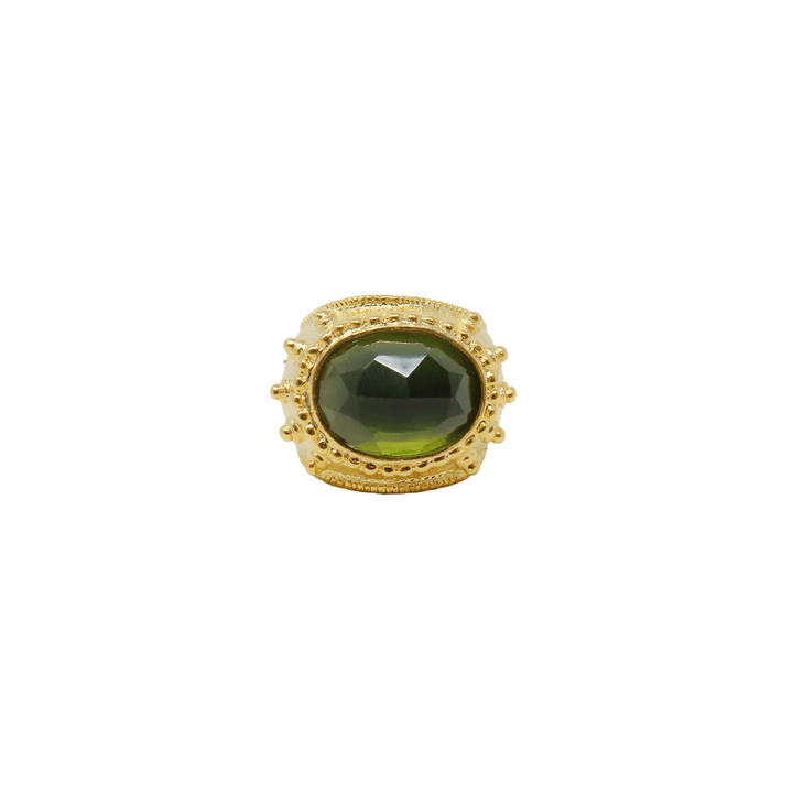 Medusa Ring (Peridot) - LAURA CANTU JEWELRY