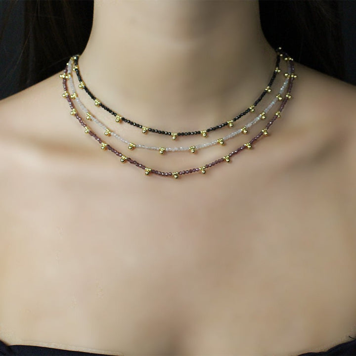 Multi Sapphire Necklace - LAURA CANTU JEWELRY US