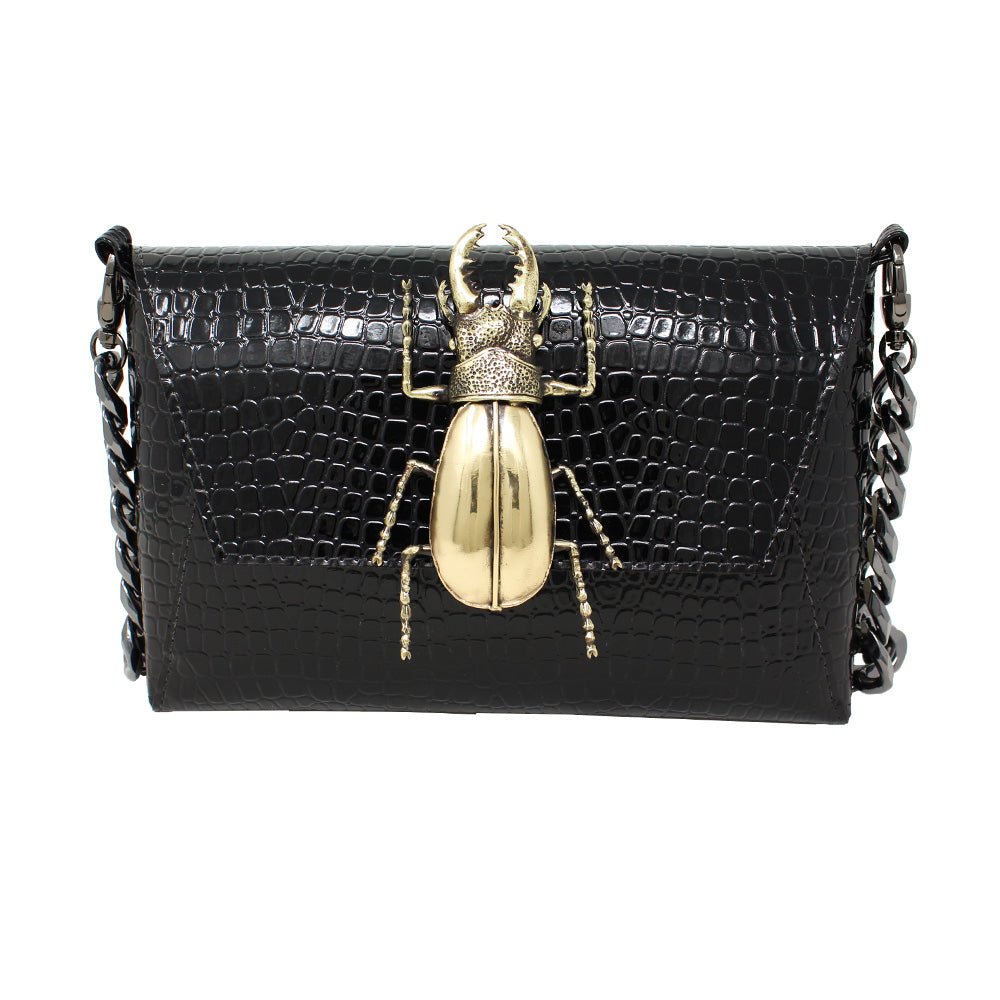 Natasha Clutch (Black) - LAURA CANTU JEWELRY