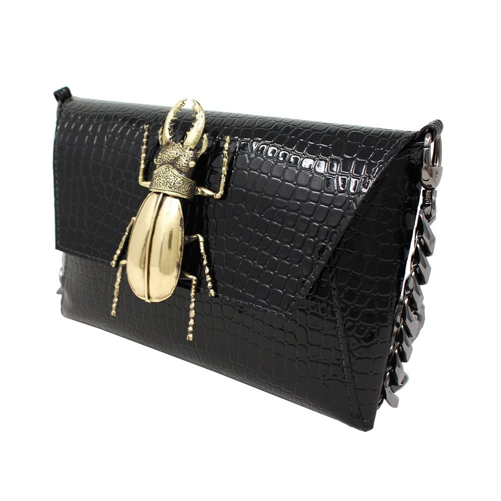 Natasha Clutch (Black) - LAURA CANTU JEWELRY