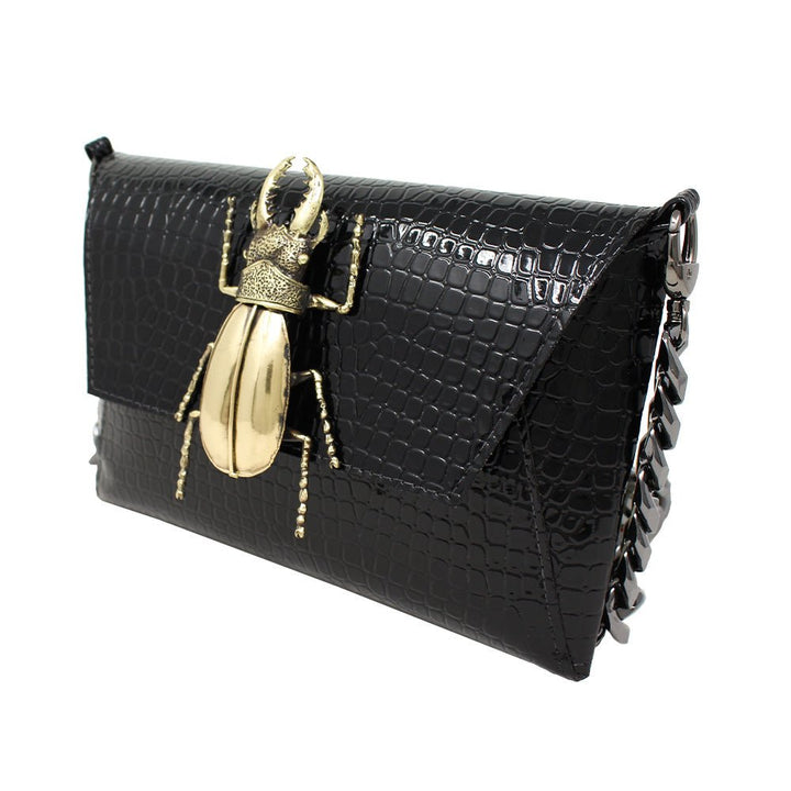 Natasha Clutch (Black) - LAURA CANTU JEWELRY