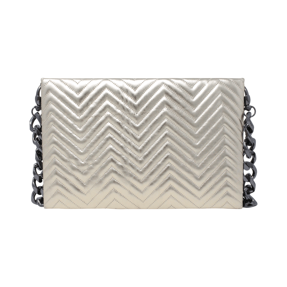 Natasha Gold Snake Clutch (Antique Silver Chain) - LAURA CANTU JEWELRY