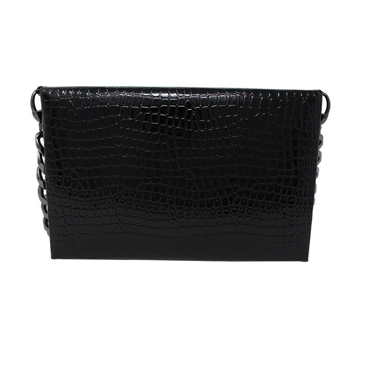 Natasha Gold Snake Clutch (Antique Silver Chain) - LAURA CANTU JEWELRY