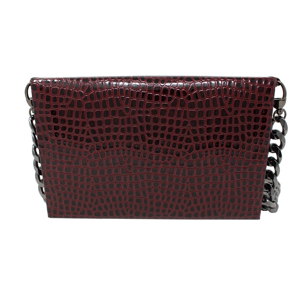 Natasha Gold Snake Clutch (Antique Silver Chain) - LAURA CANTU JEWELRY