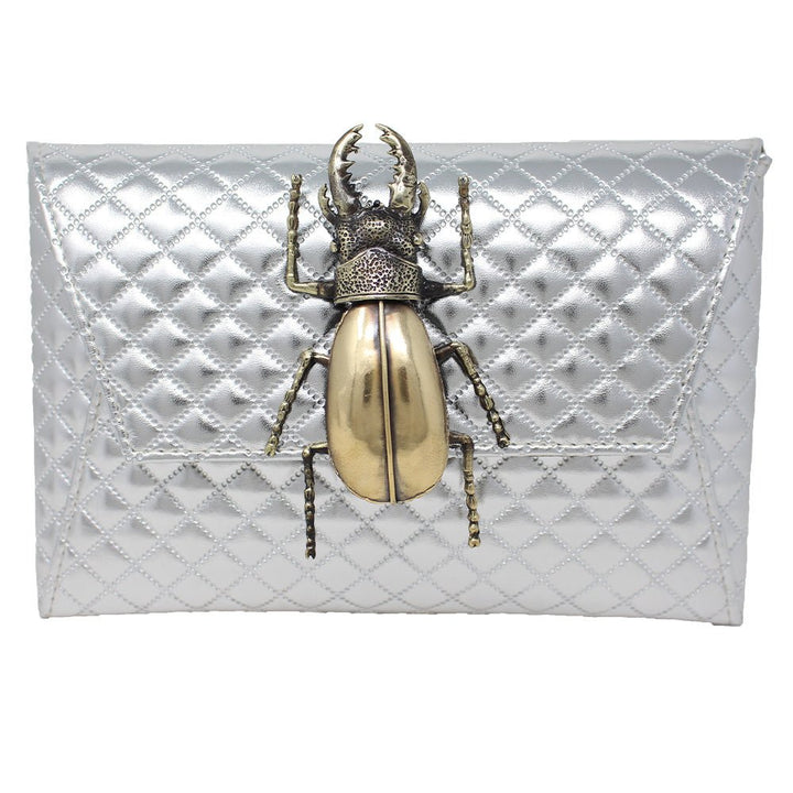 Natasha Metallic Rhombus Beetle - LAURA CANTU JEWELRY