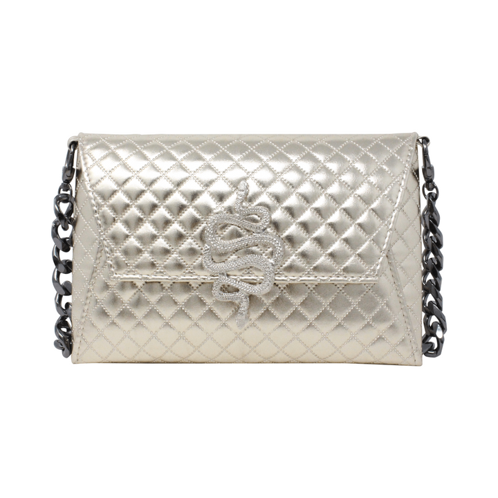 Natasha Metallic Rhombus Gold Snake - LAURA CANTU JEWELRY
