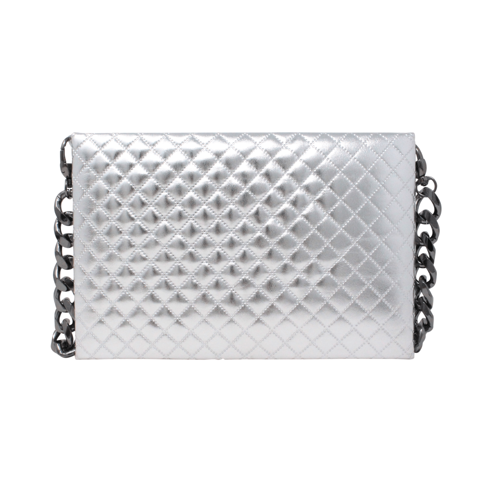 Natasha Metallic Rhombus Silver Snake - LAURA CANTU JEWELRY