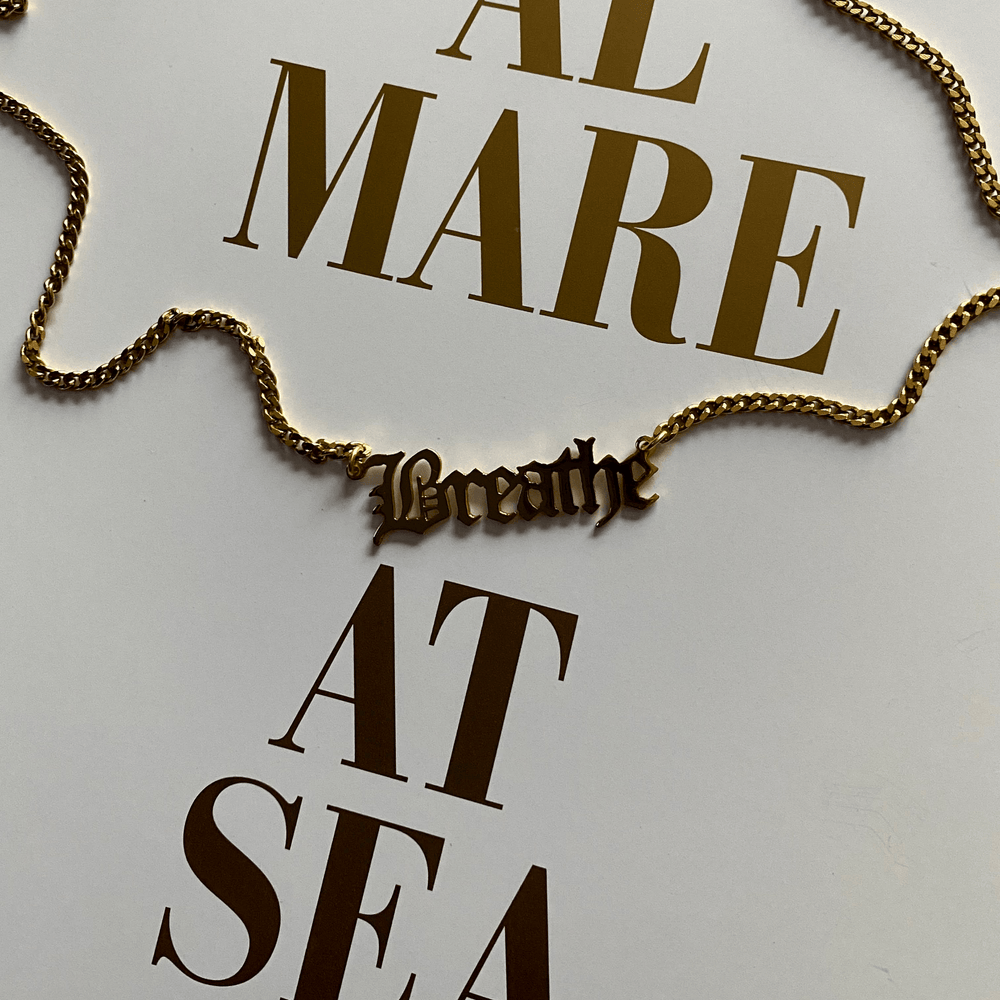 One Self Reminder Breathe Necklace - LAURA CANTU JEWELRY