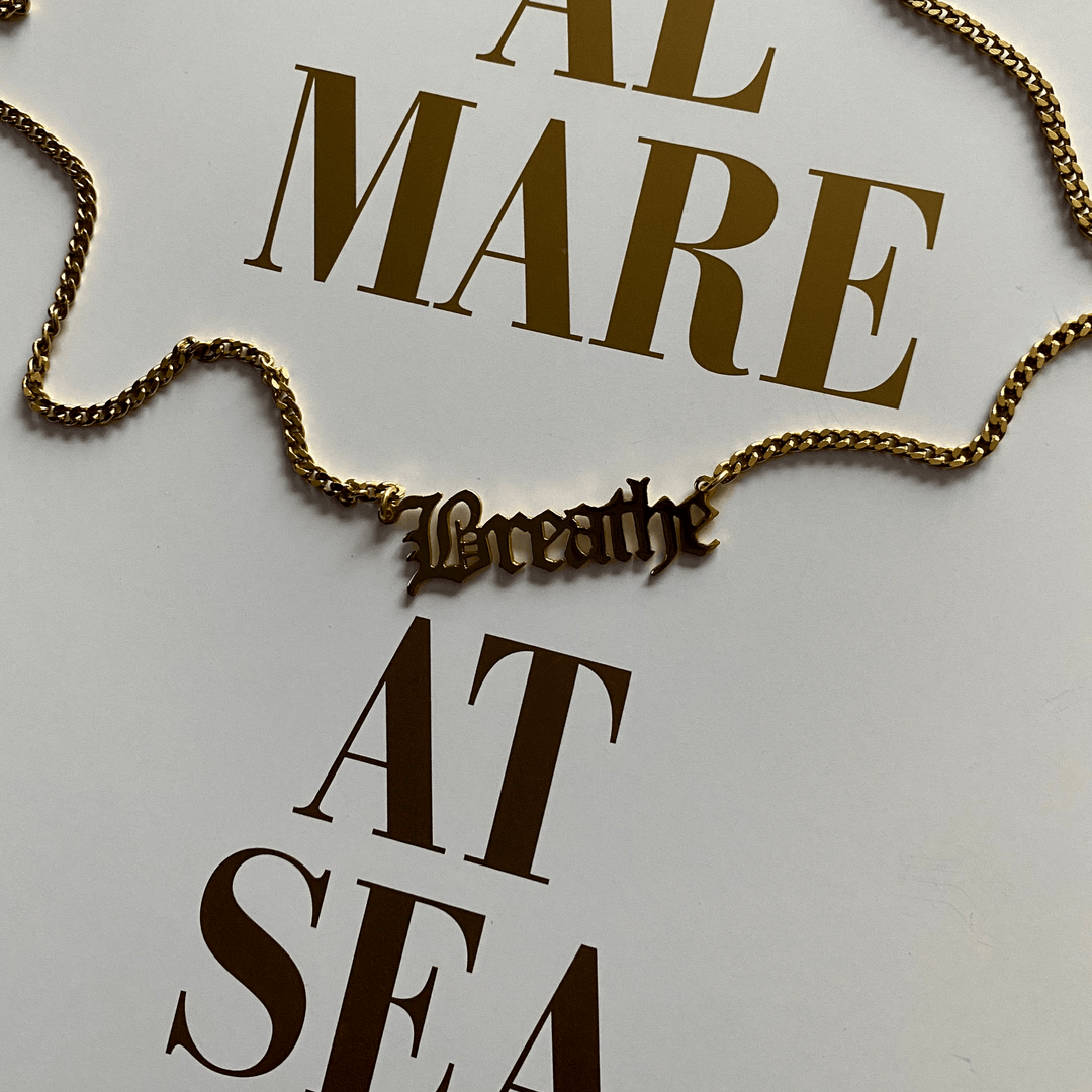 One Self Reminder Breathe Necklace - LAURA CANTU JEWELRY