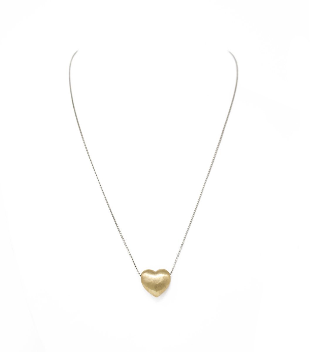 Puffy Heart Necklace - LAURA CANTU JEWELRY US