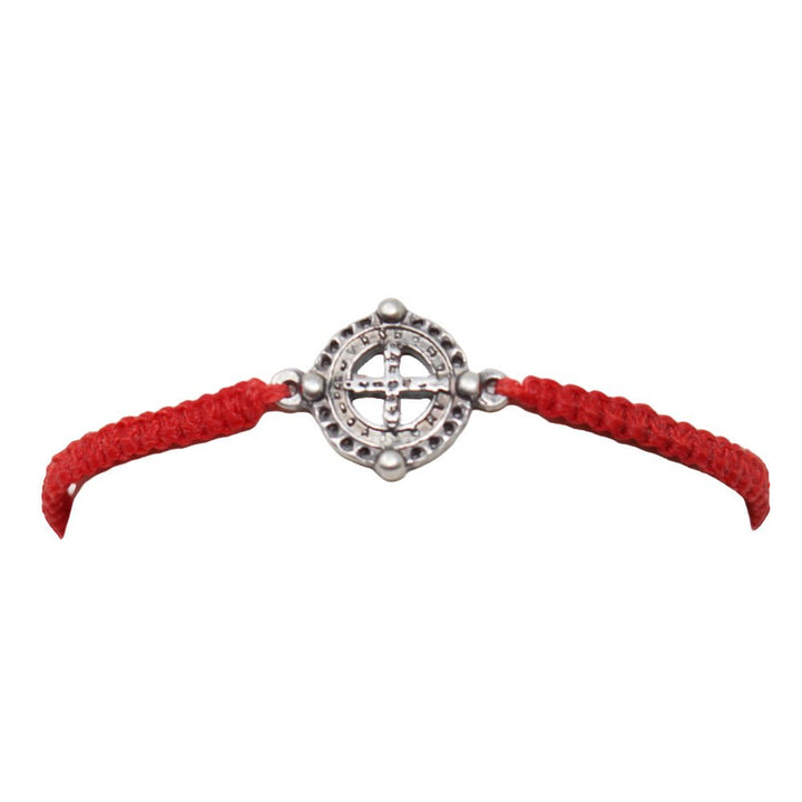 Pulsera San Benito Tejida Negro y Rojo - LAURA CANTU JEWELRY