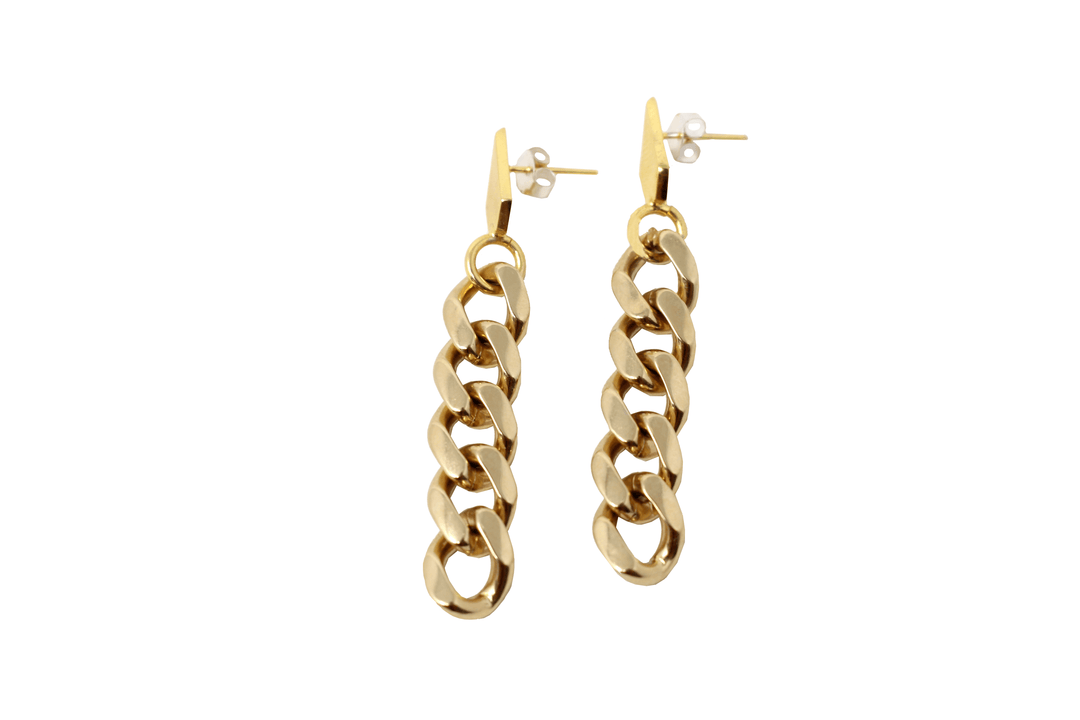 Rhombus Chain Earrings - Laura Cantu Jewelry - Mx