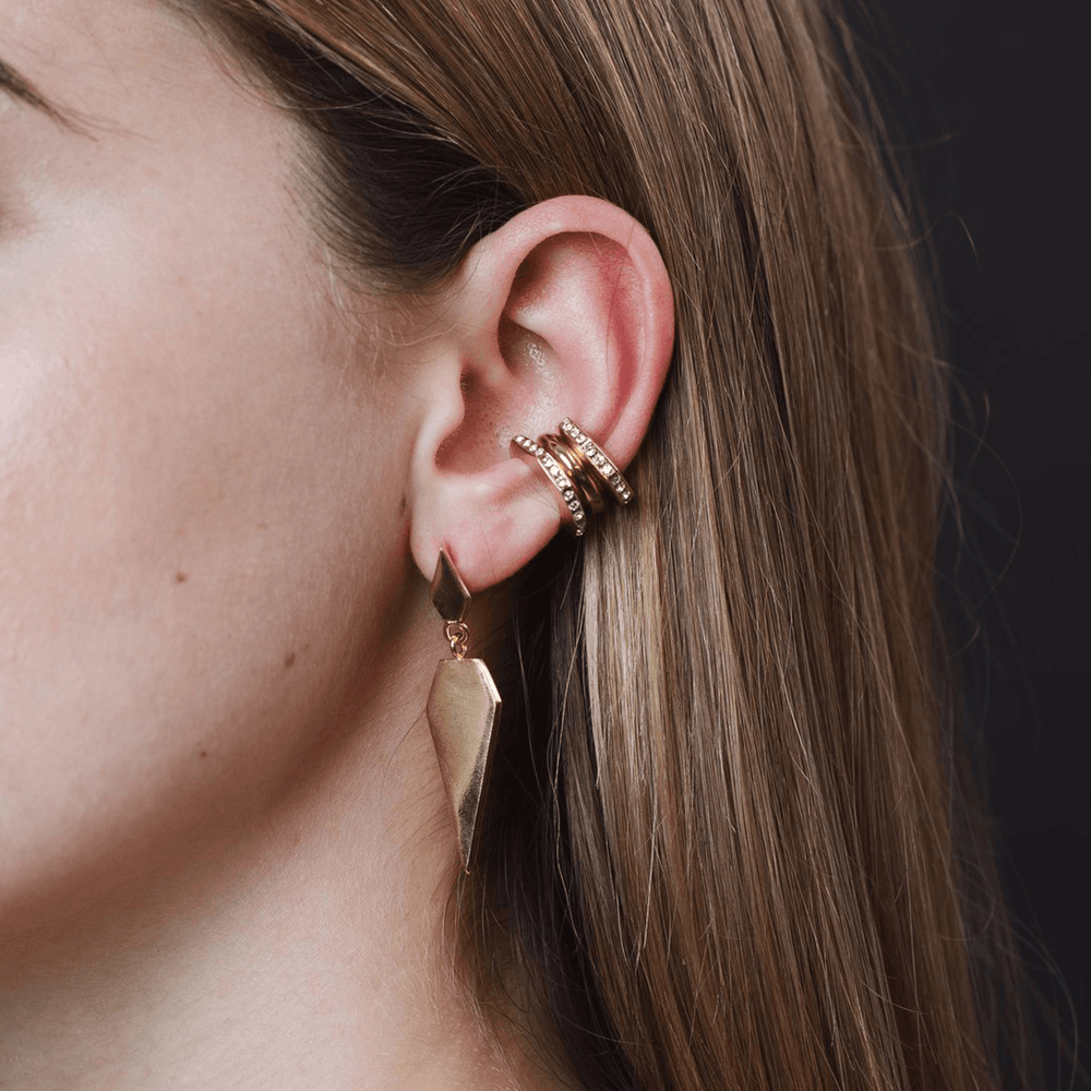 Rhombus Post Earrings - LAURA CANTU JEWELRY US