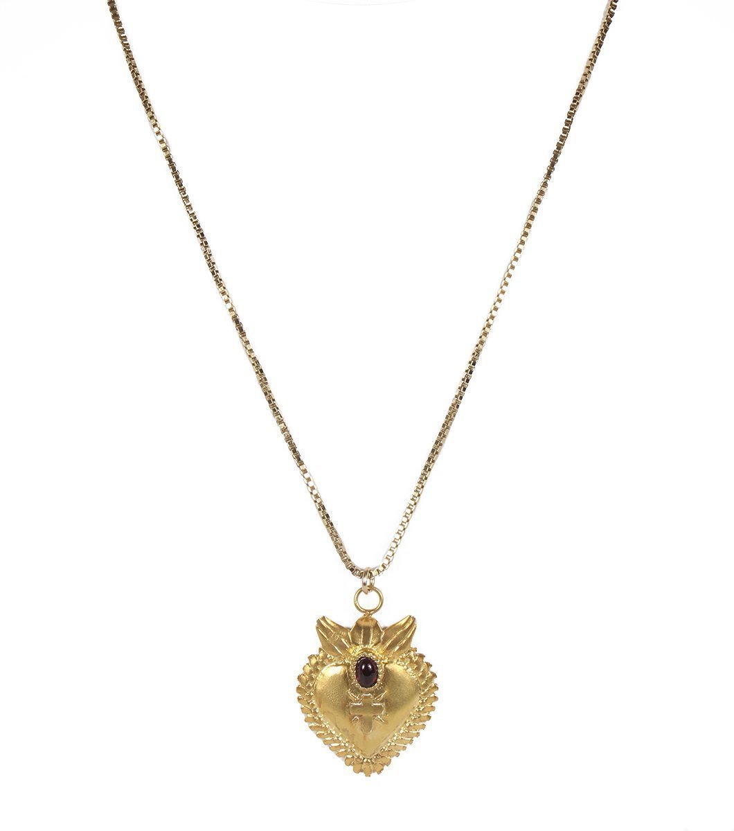 Sacred Heart Necklace - LAURA CANTU JEWELRY US