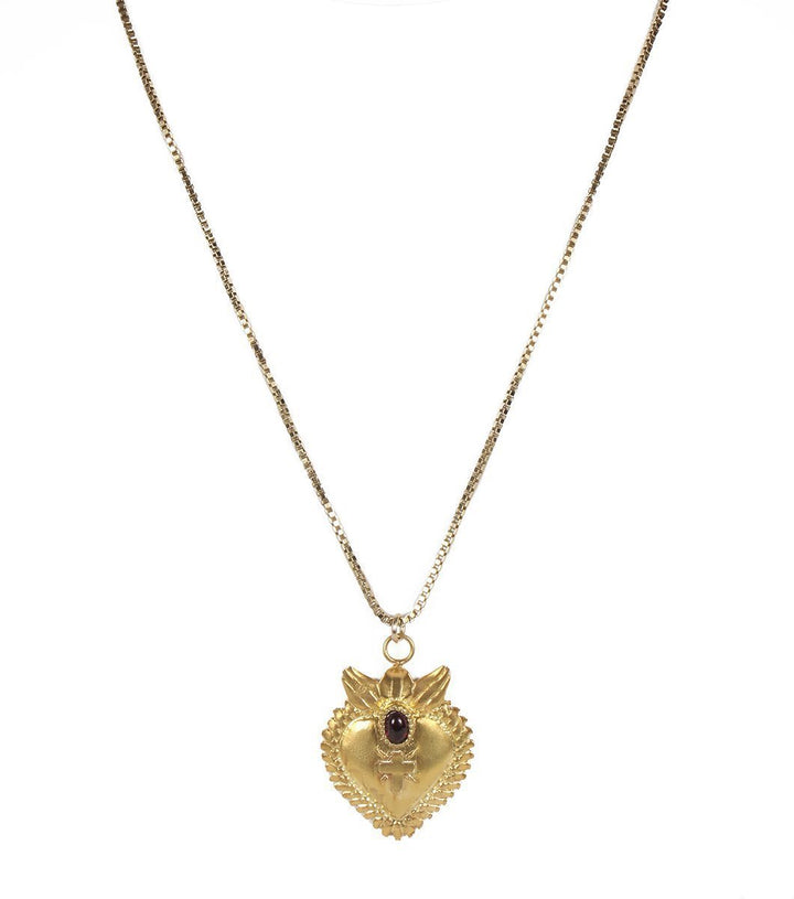 Sacred Heart Necklace - LAURA CANTU JEWELRY US
