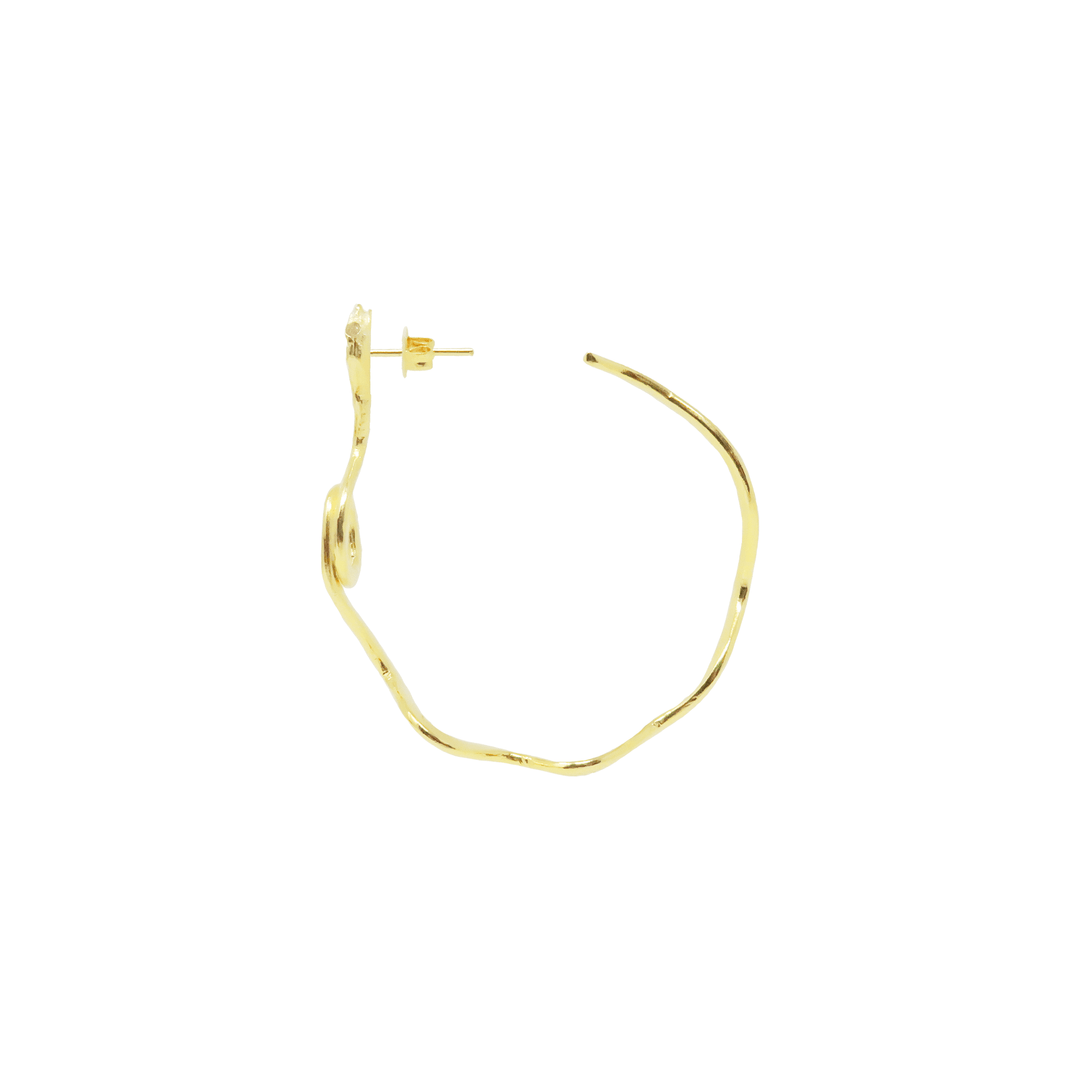 Serpent Hoops - LAURA CANTU JEWELRY