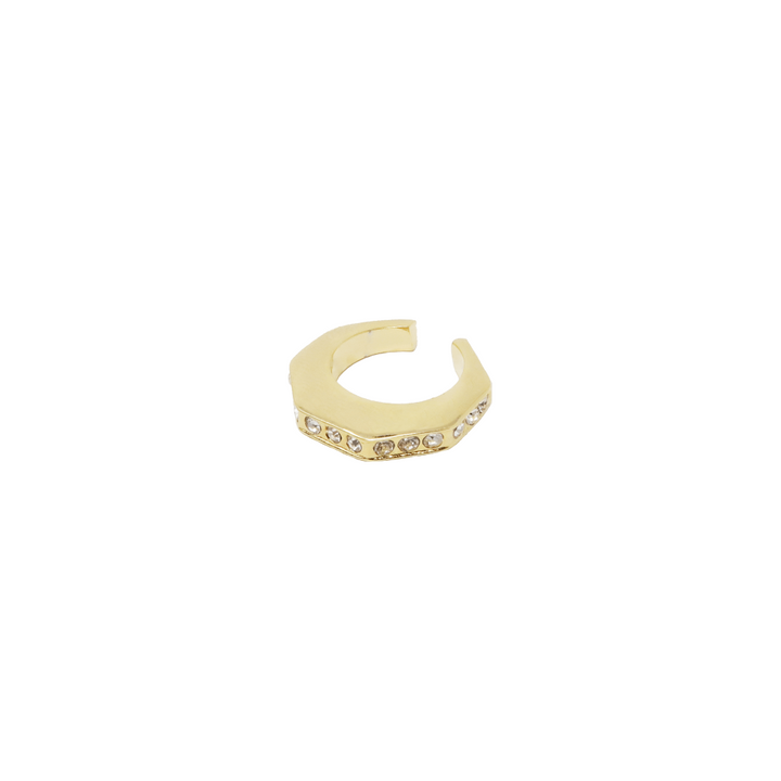 Short Gold Hexagonal Hugger - LAURA CANTU JEWELRY