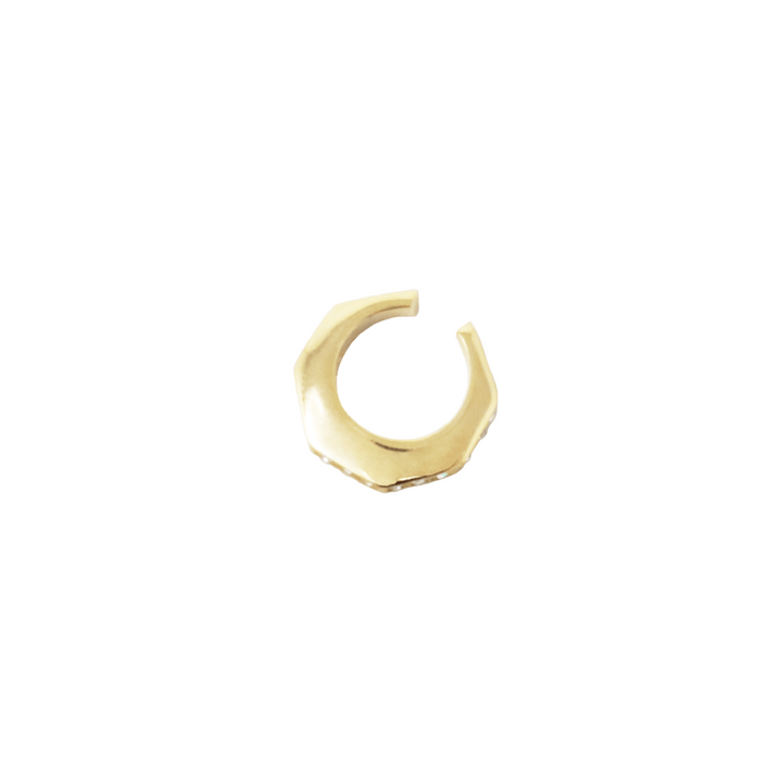 Short Gold Hexagonal Hugger - LAURA CANTU JEWELRY