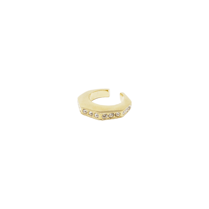 Short Gold Hexagonal Hugger - LAURA CANTU JEWELRY