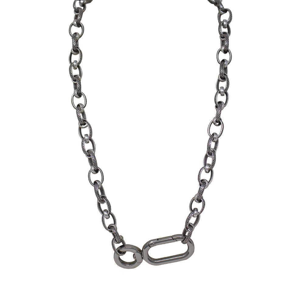 Silver Cloe Necklace - LAURA CANTU JEWELRY US