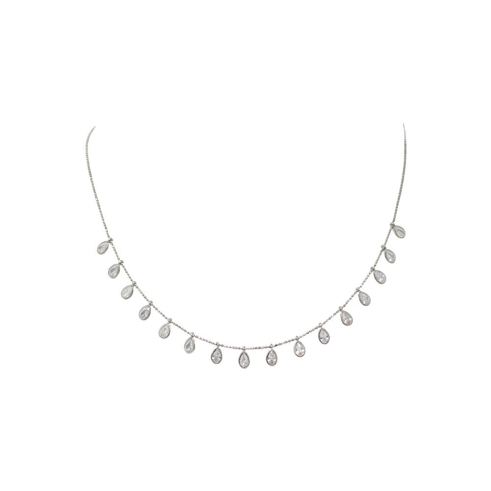 Silver Drops Necklace - LAURA CANTU JEWELRY