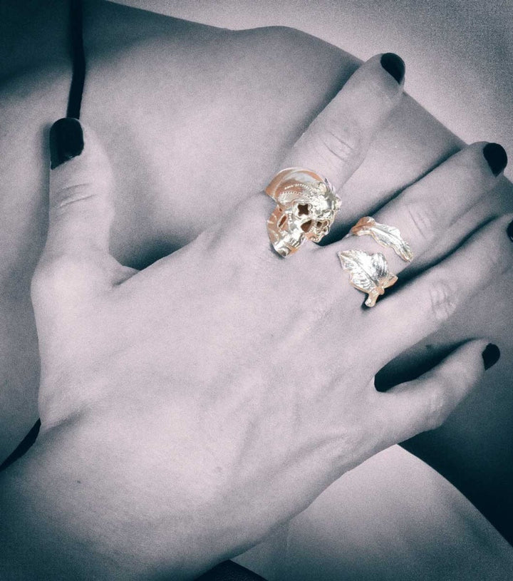 Silver small Leaf Ring - Laura Cantu Jewelry - Mx