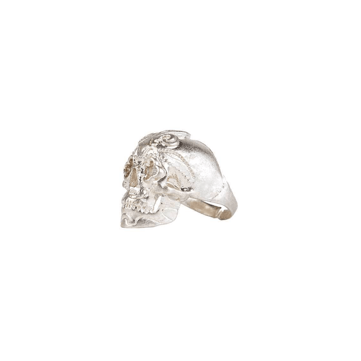 Skull and fleur de lys Ring - LAURA CANTU JEWELRY