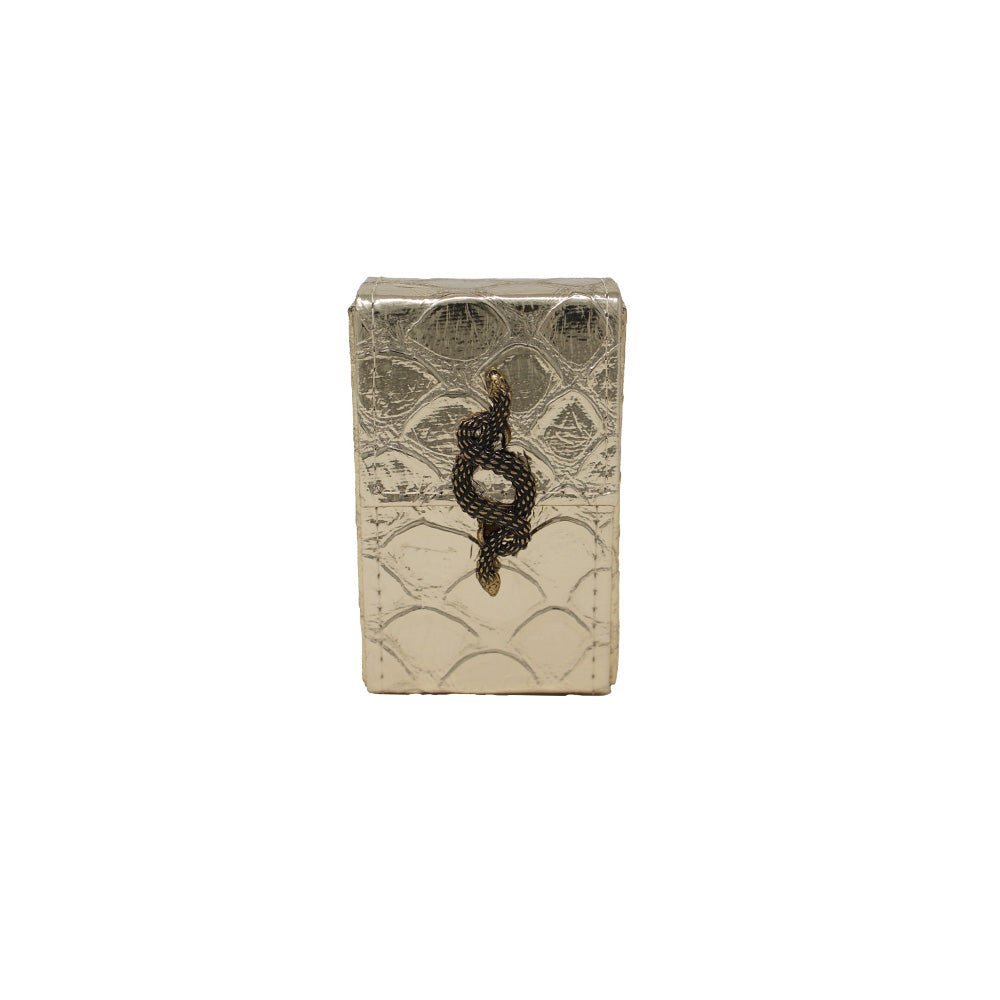 Small Cigarette Case with Snake - LAURA CANTU JEWELRY US
