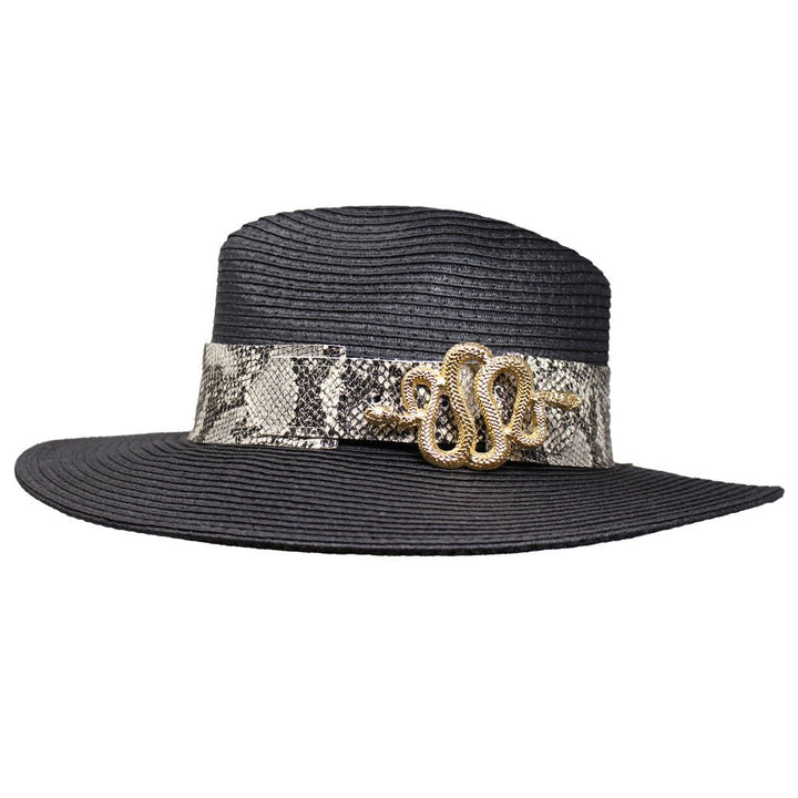 Summer Hat with Snake Buckle - LAURA CANTU JEWELRY