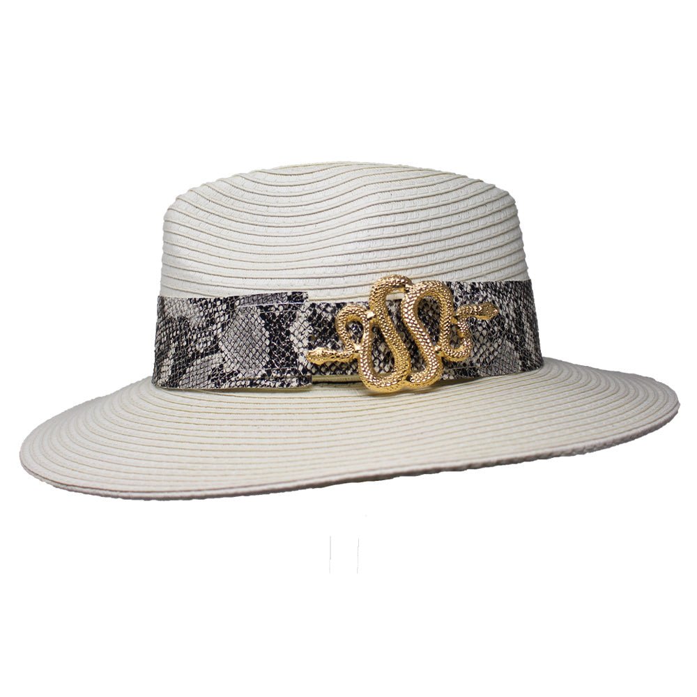 Summer Hat with Snake Buckle - LAURA CANTU JEWELRY