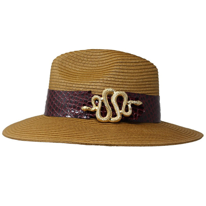 Summer Hat with Snake Buckle - LAURA CANTU JEWELRY US