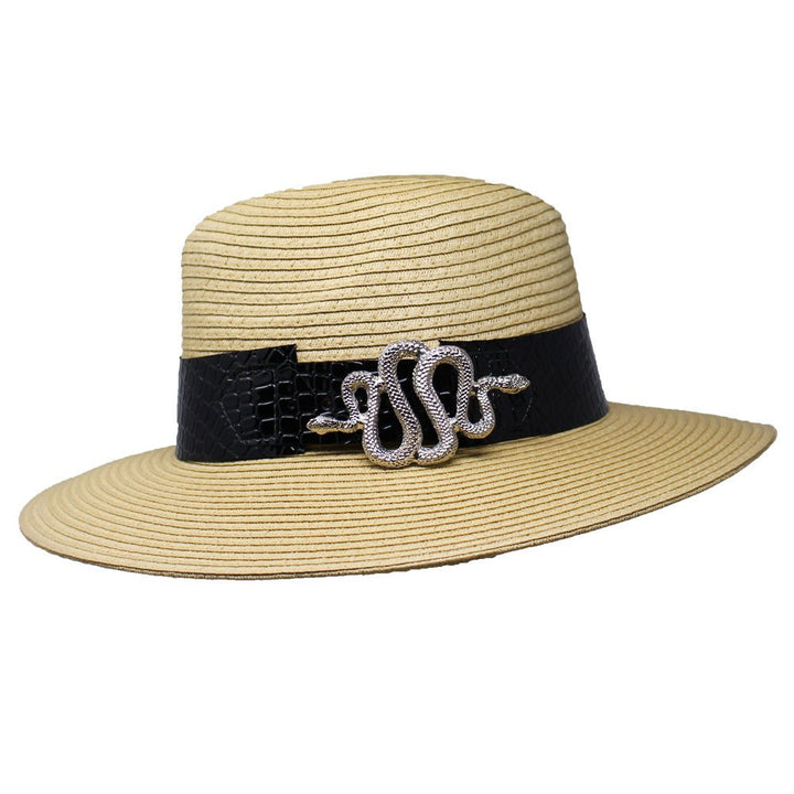 Summer Hat with Snake Buckle - LAURA CANTU JEWELRY