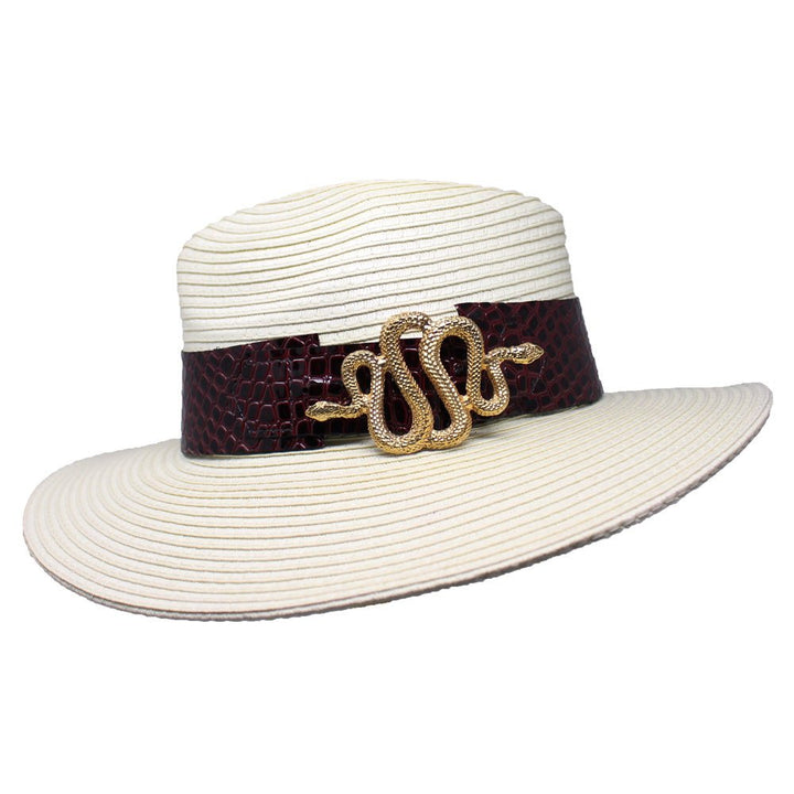 Summer Hat with Snake Buckle - LAURA CANTU JEWELRY