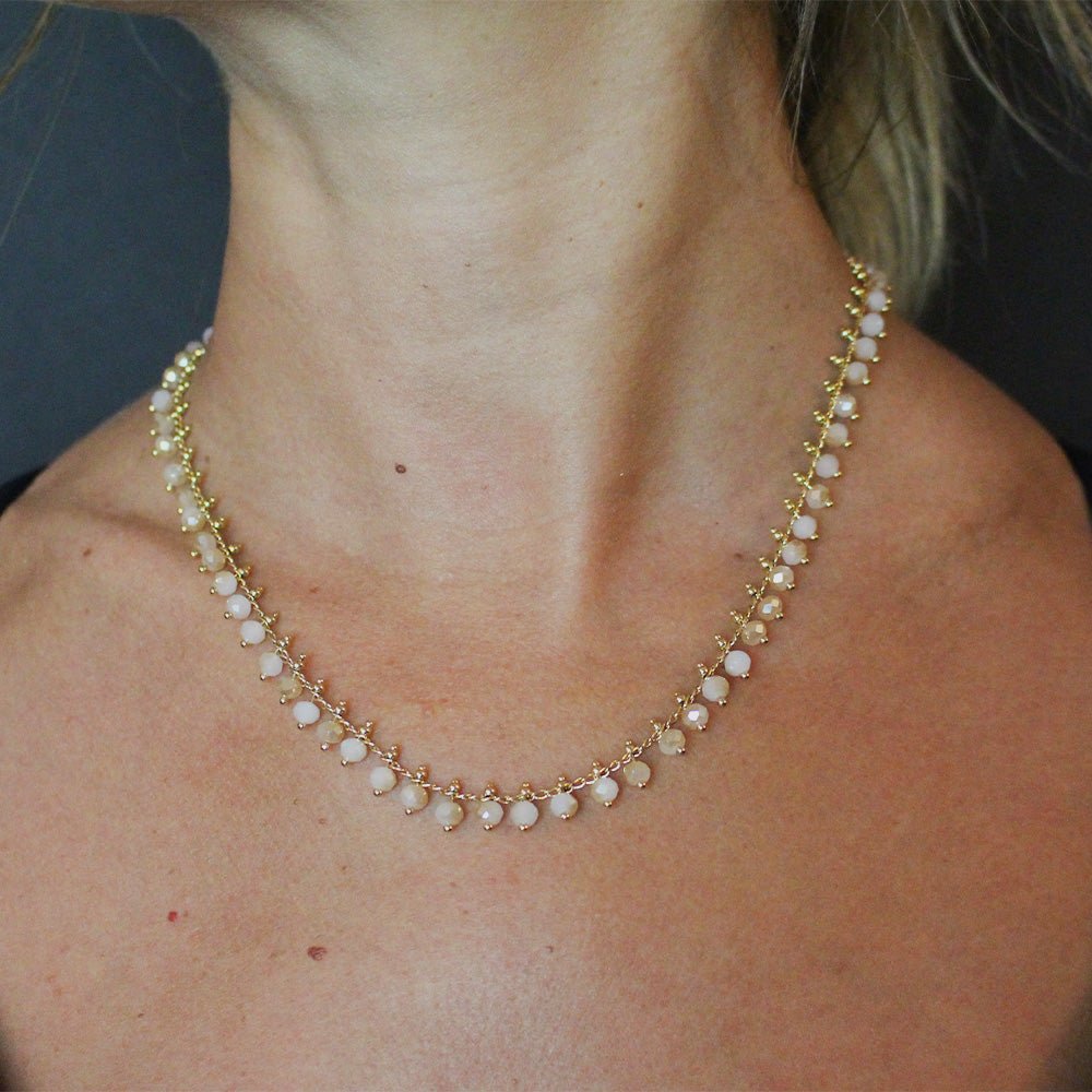 Sydney Cream Necklace - LAURA CANTU JEWELRY