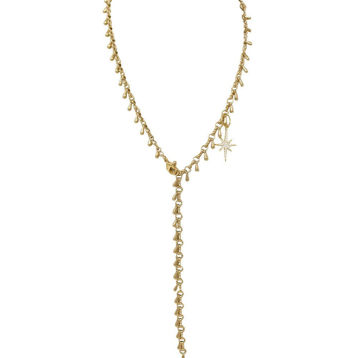 Three Way Drop Necklace With Star Charm - LAURA CANTU JEWELRY US