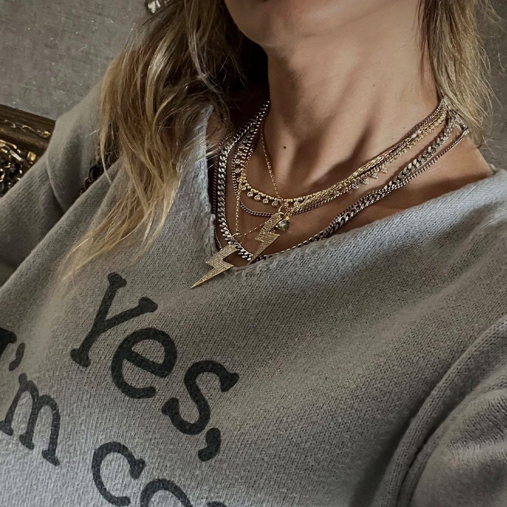 XL Lightning Rubi Necklace - LAURA CANTU JEWELRY