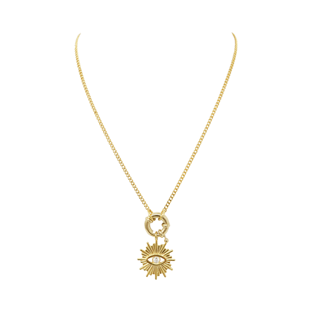Zila Providence Eye Necklace - LAURA CANTU JEWELRY